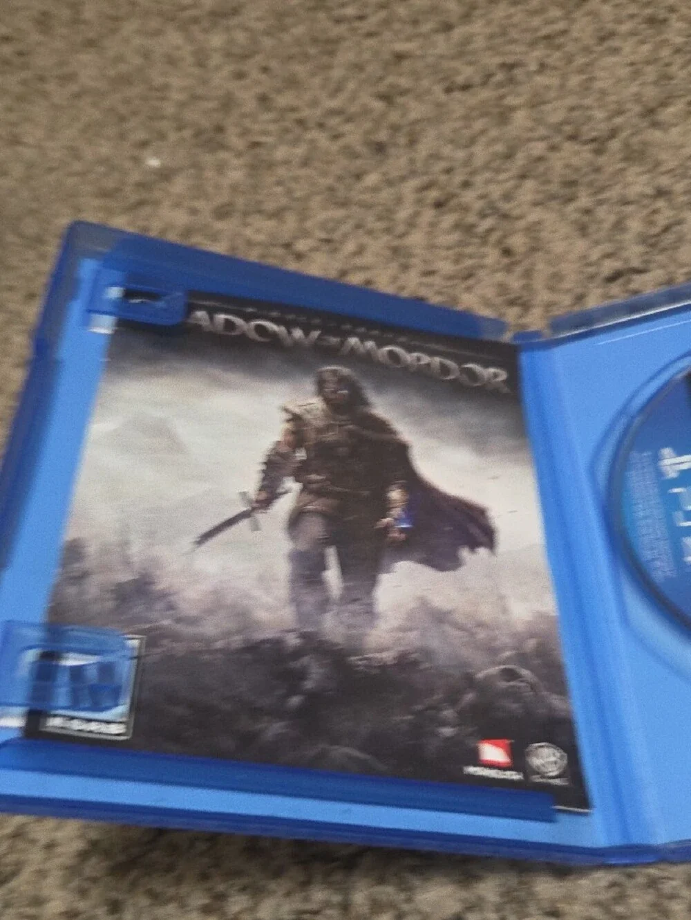 Sony PS4 Shadow of Mordor - Blue Case with Iconic Cover Art